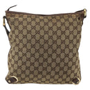 GUCCI GG Canvas Abbey Schultertasche Beige Gold 131326 Original ARZ287-3
