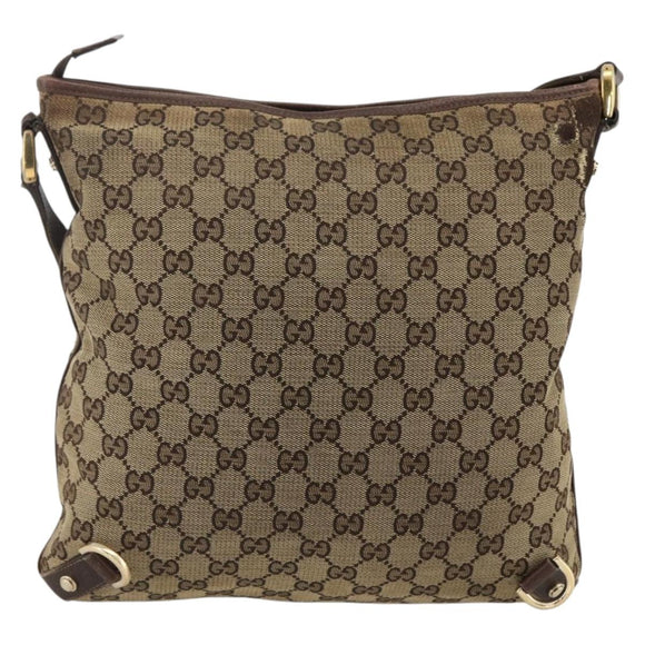 GUCCI GG Canvas Abbey Schultertasche Beige Gold 131326 Original ARZ287