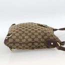 GUCCI GG Canvas Abbey Schultertasche Beige Gold 131326 Original ARZ287-5