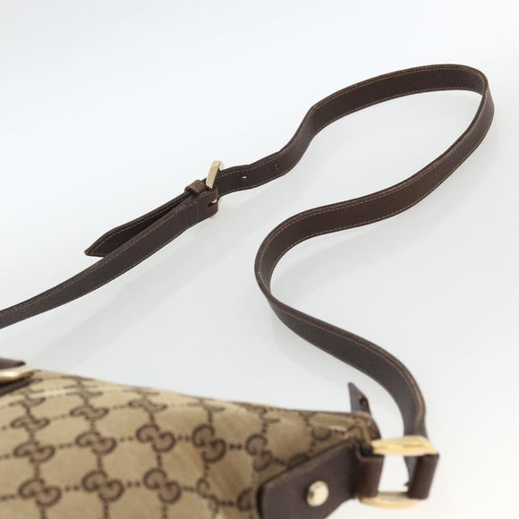 GUCCI GG Canvas Abbey Schultertasche Beige Gold 131326 Original ARZ287