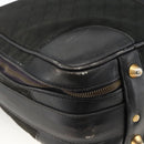 GUCCI GG Canvas Web Sherry Line Travel Bag Travel Case Black Gold Auth ARZ288-11