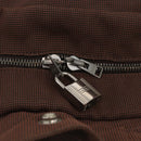HERMES Her Line Sac A Dos Rucksack Canvas Braun Silber Auth ARZ289-10