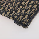 Christian Dior Trotter Canvas Garment Cover Navy Silver Auth ARZ290-17