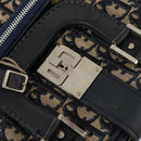 Christian Dior Trotter Canvas Garment Cover Navy Silver Auth ARZ290-19
