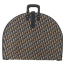 Christian Dior Trotter Canvas Garment Cover Navy Silver Auth ARZ290-2