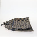 Christian Dior Trotter Canvas Garment Cover Navy Silver Auth ARZ290-4