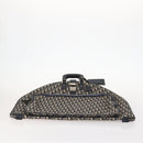 Christian Dior Trotter Canvas Garment Cover Navy Silver Auth ARZ290-5