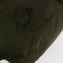 PRADA Backpack Nylon Green Silver Auth ARZ291-14