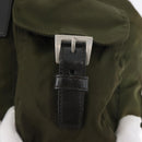 PRADA Backpack Nylon Green Silver Auth ARZ291-18