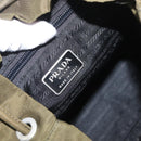 PRADA Backpack Nylon Green Silver Auth ARZ291-23