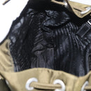 PRADA Backpack Nylon Green Silver Auth ARZ291-26