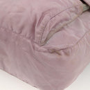 PRADA Shoulder Bag Nylon Pink Silver Auth ARZ292-10
