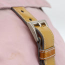 PRADA Shoulder Bag Nylon Pink Silver Auth ARZ292-16