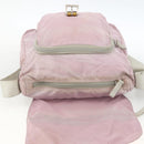 PRADA Shoulder Bag Nylon Pink Silver Auth ARZ292-17