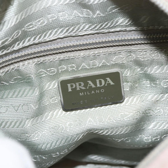 PRADA Shoulder Bag Nylon Pink Silver Auth ARZ292