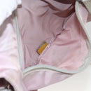 PRADA Shoulder Bag Nylon Pink Silver Auth ARZ292-25