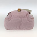 PRADA Shoulder Bag Nylon Pink Silver Auth ARZ292-9
