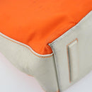 PRADA Schoudertas Nylon Oranje Zilver Auth ARZ293-11