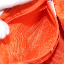 PRADA Schoudertas Nylon Oranje Zilver Auth ARZ293-22