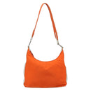 PRADA Schoudertas Nylon Oranje Zilver Auth ARZ293-3