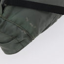 PRADA Body Bag Nylon Green Silver Auth ARZ294-8