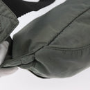 PRADA Body Bag Nylon Green Silver Auth ARZ294-16