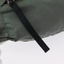 PRADA Body Bag Nylon Green Silver Auth ARZ294-19