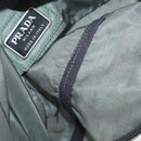 PRADA Body Bag Nylon Green Silver Auth ARZ294-10