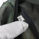 PRADA Body Bag Nylon Green Silver Auth ARZ294-12