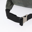PRADA Body Bag Nylon Green Silver Auth ARZ294-7