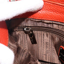 Salvatore Ferragamo Gancini Handtas Leer 2-weg Rood Zilver Auth ARZ300A-23