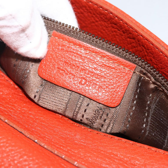 Salvatore Ferragamo Gancini Handtas Leer 2-weg Rood Zilver Auth ARZ300A