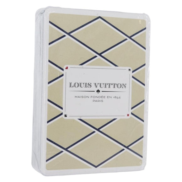 LOUIS VUITTON Playing Cards Beige LV Auth ARZ303