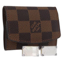 LOUIS VUITTON Damier Ebene Bouton de Manchette Senior Tulle M65737 Auth ARZ304-1