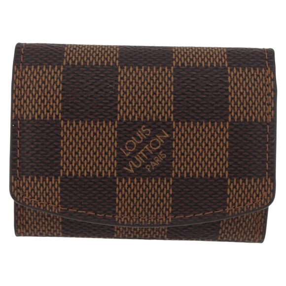 LOUIS VUITTON Damier Ebene Bouton de Manchette Senior Tulle M65737 Auth ARZ304