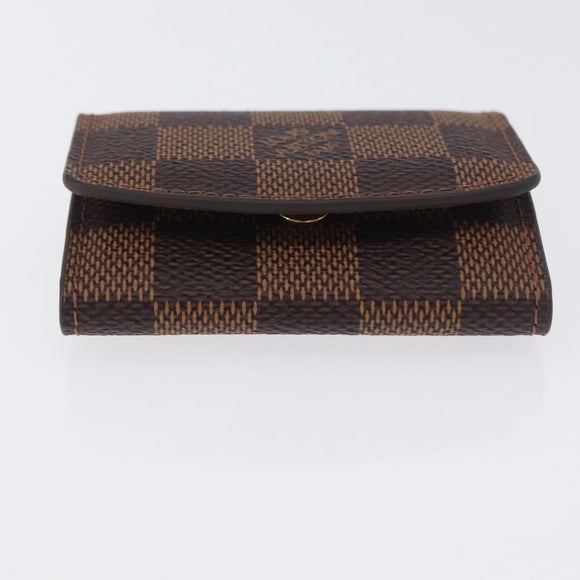 LOUIS VUITTON Damier Ebene Bouton de Manchette Senior Tulle M65737 Auth ARZ304