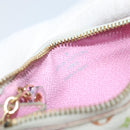 LOUIS VUITTON Multicolor Pochette Cles NM Coin Purse White M93734 LV Auth ARZ305-10