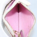 LOUIS VUITTON Multicolor Pochette Cles NM Coin Purse White M93734 LV Auth ARZ305-11