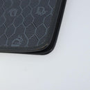 Christian Dior Honeycomb Canvas Shoulder Bag PVC Black Gold Auth ARZ307-12