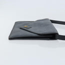 Christian Dior Honeycomb Canvas Shoulder Bag PVC Black Gold Auth ARZ307-4