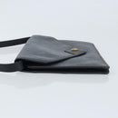 Christian Dior Honeycomb Canvas Shoulder Bag PVC Black Gold Auth ARZ307-5