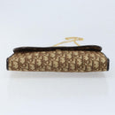 Christian Dior Trotter Canvas Chain Shoulder Bag Brown Gold Auth ARZ308A-5