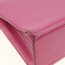 CELINE Hand Bag Leather 2way Pink Gold Auth ARZ310V-9