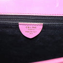CELINE Hand Bag Leather 2way Pink Gold Auth ARZ310V-12