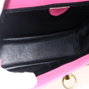 CELINE Hand Bag Leather 2way Pink Gold Auth ARZ310V-11