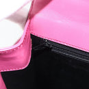 CELINE Hand Bag Leather 2way Pink Gold Auth ARZ310V-21
