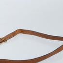 CELINE Macadam Canvas Shoulder Bag PVC Leather Brown Gold Auth ARZ311-8