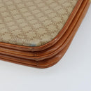 CELINE Macadam Canvas Circle Schoudertas PVC Beige Goud Auth ARZ313-12