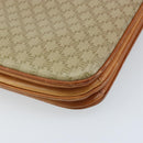 CELINE Macadam Canvas Circle Schoudertas PVC Beige Goud Auth ARZ313-13