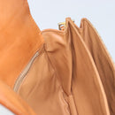 CELINE Macadam Canvas Circle Schoudertas PVC Beige Goud Auth ARZ313-18